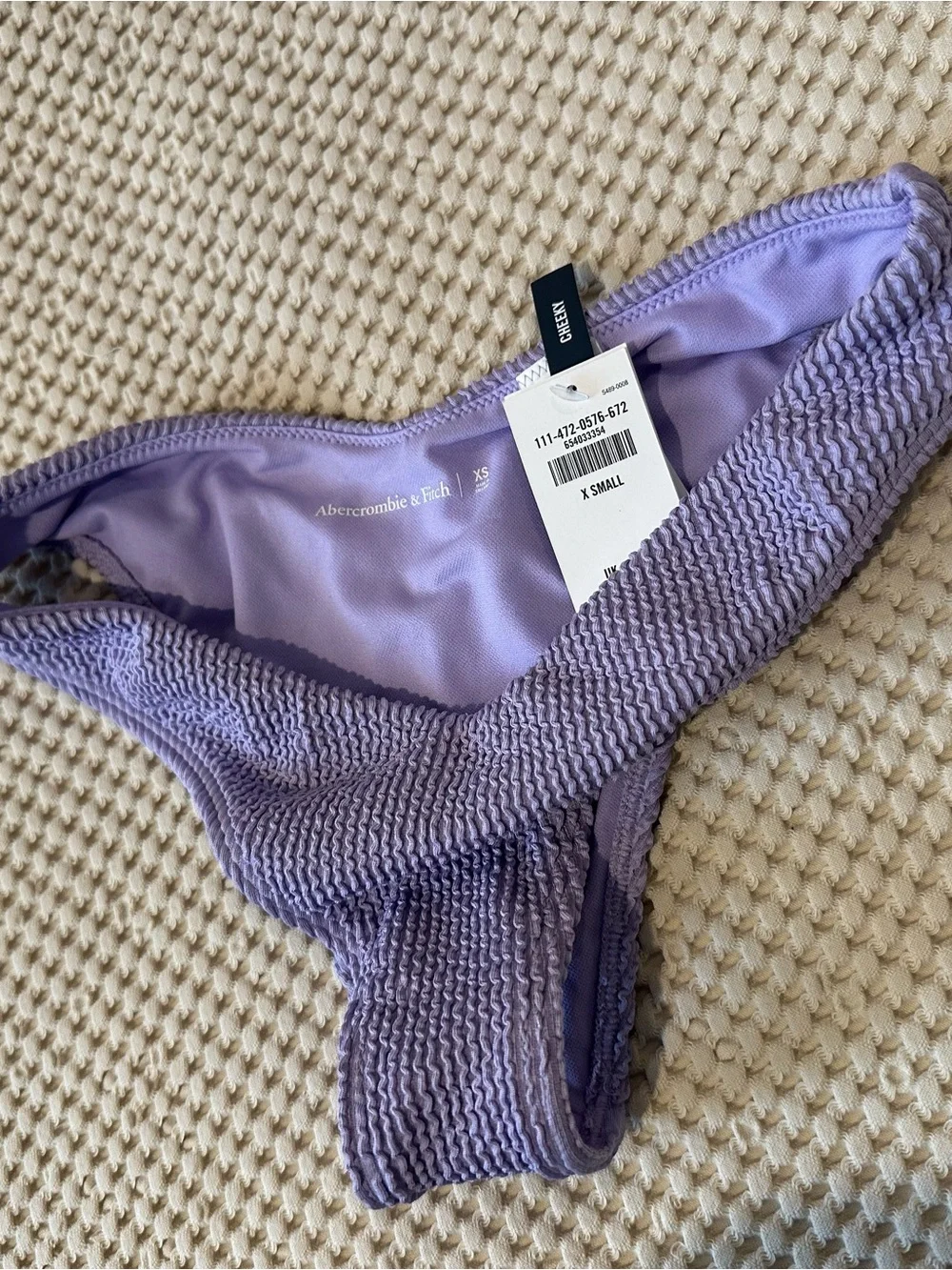 NWT Abercrombie & Fitch Lilac Textured Underwire Bikini Set - Women Swim